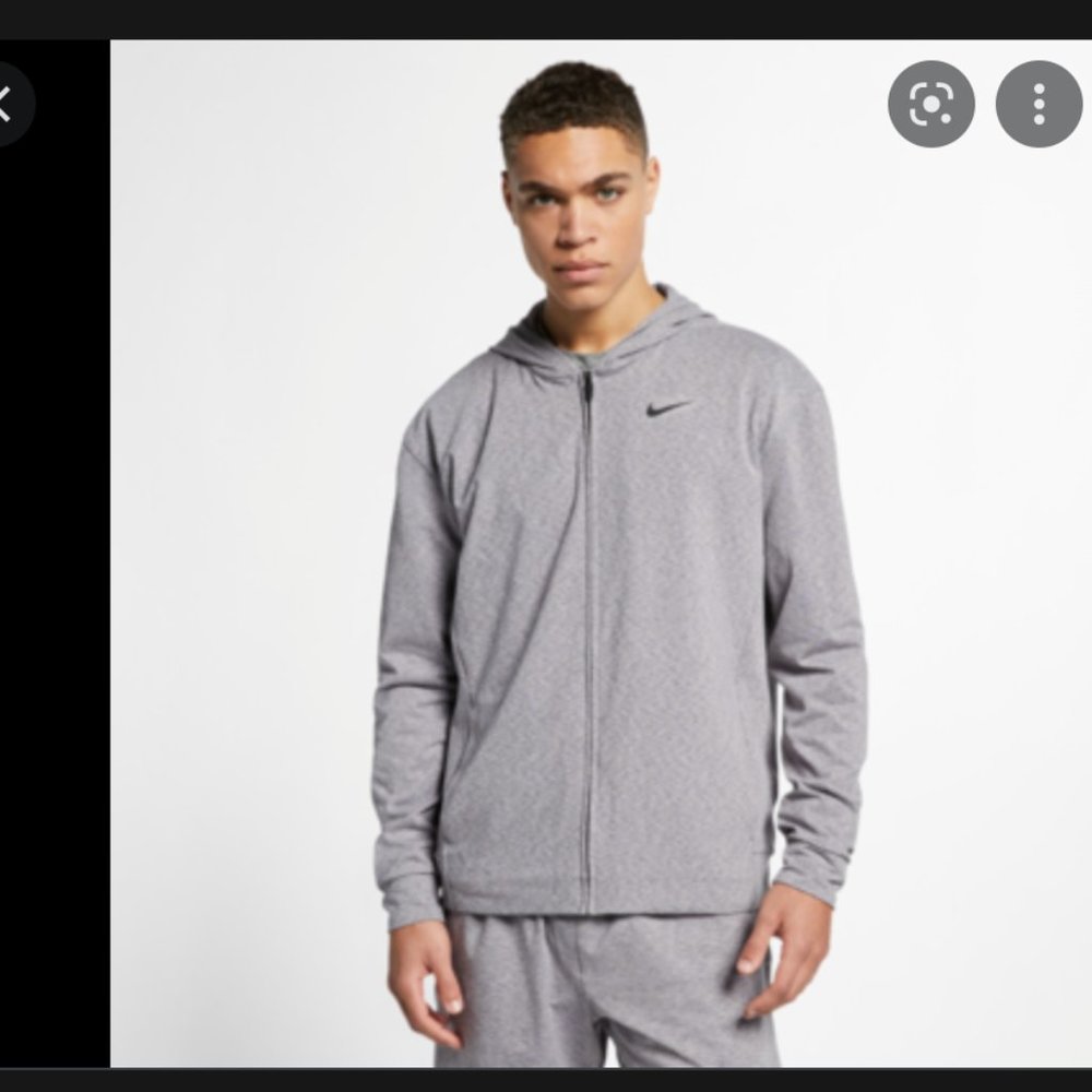 Mens Nike Dri Fit Zip Up Jacket